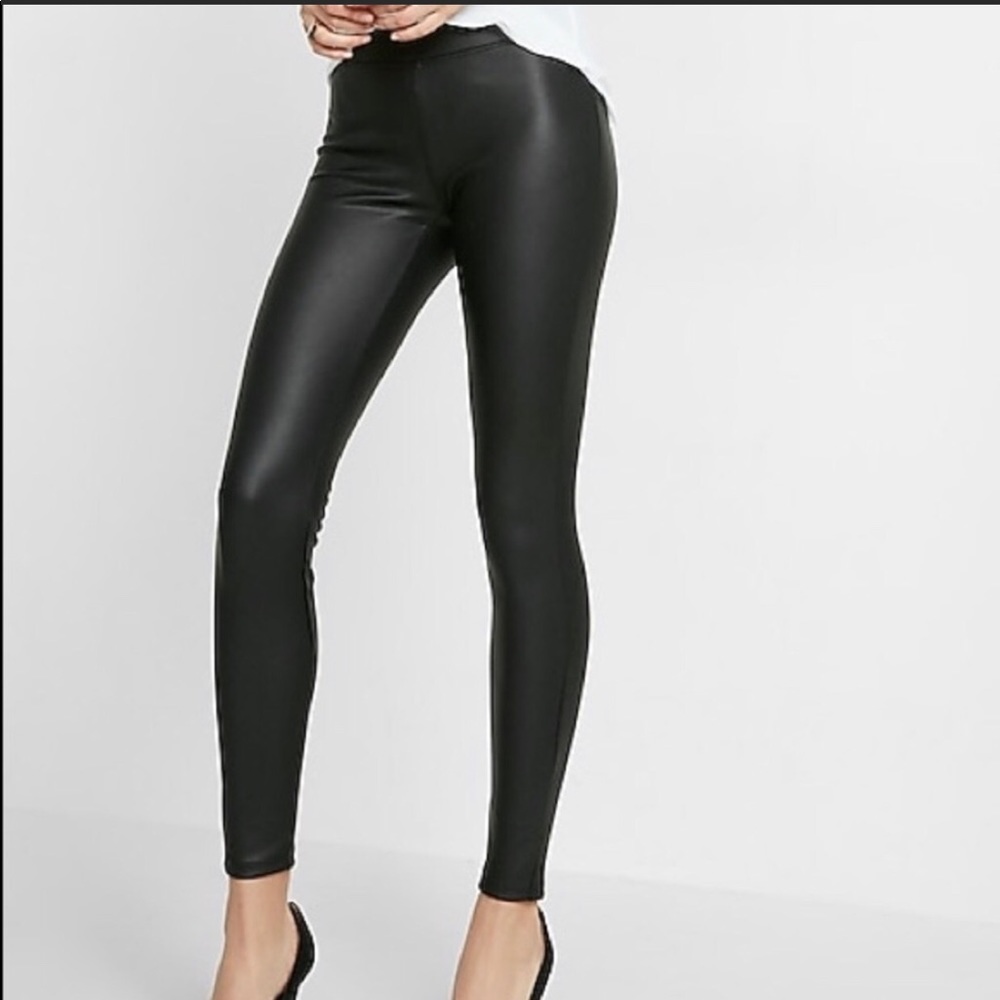 Express women’s leather leggings